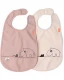 Bibs with velcro Done by Deer - pack of 2 - Powder