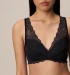 Bra in Modal® with lace - Black