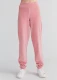 Nicky women's trousers in organic cotton chenille - Old rose