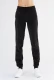 Nicky women's trousers in organic cotton chenille - Black