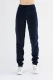 Nicky women's trousers in organic cotton chenille - Navy