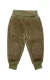 Pantaloni Nicky per bambini in ciniglia di cotone biologico - Verde Oliva