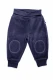Pantaloni Nicky per bambini in ciniglia di cotone biologico - Blu scuro