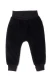 Cord trousers for children in organic cotton velvet - Black