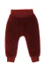 Cord trousers for children in organic cotton velvet - Burgundy/Bordeaux