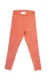 Girl's leggings in 100% organic cotton - Terracotta