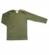 Long sleeve shirt in organic cotton - Olive