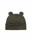 TEDDY hat with ears for children in organic cotton - Khaki