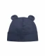 TEDDY hat with ears for children in organic cotton - Ink blue