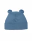 TEDDY hat with ears for children in organic cotton - Blue Dusk