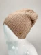 Organic Bamboo beanie hat for girls - Camel