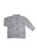 Baby knitted cardigan in Bamboo and Wool - Light grey