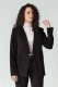 Blazer ALAI women's jacket in organic cotton corduroy - Black