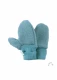Kids' gloves in organic boiled wool - Teal