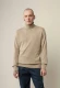 Kanja turtleneck sweater for men in Fairtrade Organic Cotton - Hazelnut