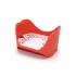 Solid holder organizer for the bathroom in vegetable plastic - Red