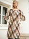 Zon coat for women in pure natural wool - Pattern 1