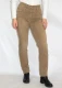 Lisa Color women's slim fit jeans in organic cotton - Taupe