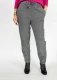 Monia women's trousers in pure wool with tapered leg - Anthracite