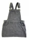 Denim Dungaree Dress for girls in Organic Cotton - Anthracite