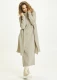 BLUSBAR long vest for women in pure merino wool - Sand Melange