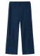 BLUSBAR wide trousers for women in pure merino wool - Navy Blue