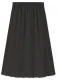 BLUSBAR A-LINE long skirt for women in pure merino wool - Charcoal