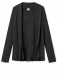 BLUSBAR Short cardigan for women in pure merino wool - Charcoal