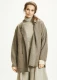 OWN Tunic reversable for women in pure brushed wool - Sand Melange