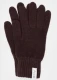 Anita woman's gloves in regenerated cashmere - Coffee