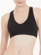 ACTIVE brassiere containment bra for sports in organic cotton - Black