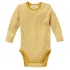 Body long sleeve wool and silk - Yellow Stripes