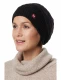 BIESEN hat long women's cap in pure Alpaca wool - Black