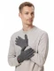 UNI gloves for women in pure Alpaca wool - Gray melange