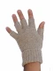 UNI HALF-FINGERED alpaca gloves - Sand Melange