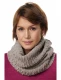 BIESEN women's ring scarf in pure Alpaca wool 32x180cm - Sand