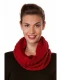 BIESEN women's ring scarf in pure Alpaca wool 32x180cm - Rosso Porpora