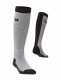 Alpaka Ski socks for women and men in Alpaca and Wool blend - Black - Gray