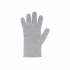 Women's wool and cashmere knitted gloves - Gray melange