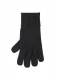 Knitted gloves for women in pure merino wool - Black