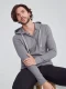 Hempro hooded sweater for men in hemp and organic cotton - Steel grey