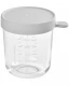 Graduated Glass Container with Hermetic Cap 150 ml for baby food - Gray