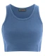 Top Yoga and Sport in hemp and organic cotton - Blueberry