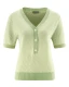 Knitted pullover for women in hemp and organic cotton - Light green