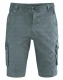 Pantaloni corti CARGO da uomo in canapa e cotone biologico - Grigio acciaio