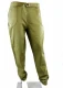 Monia trousers with belt for women in organic cotton - Olive