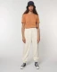 Relaxed Decker trousers in pure organic cotton - Natural white