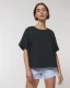 T-shirt donna Oversize Collider in cotone biologico - Nero