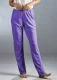 Comfortable trousers for women in pure burette silk - Violet