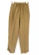 Tapered trousers in linen and natural viscose - Biscotto